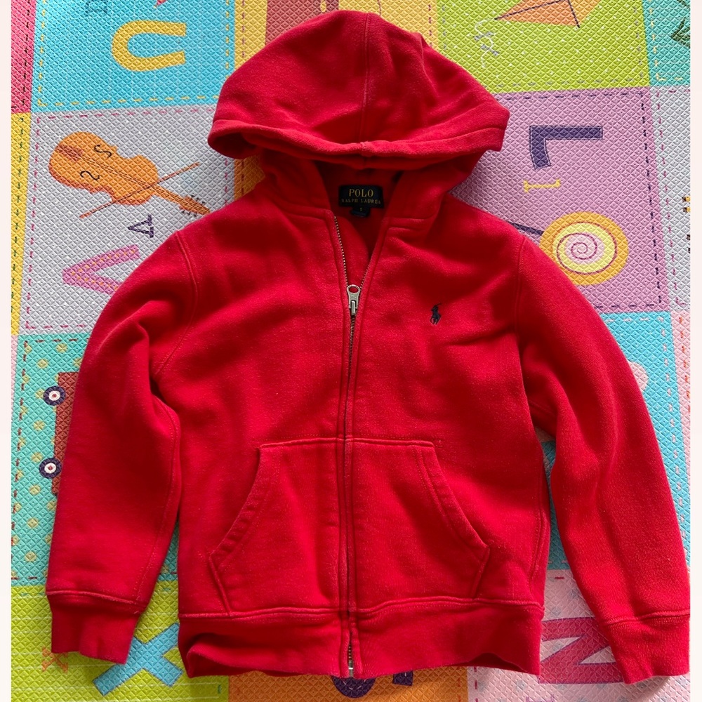 Ralph Lauren Kid Fleece Full-Zip Hoodie Sweatshirt